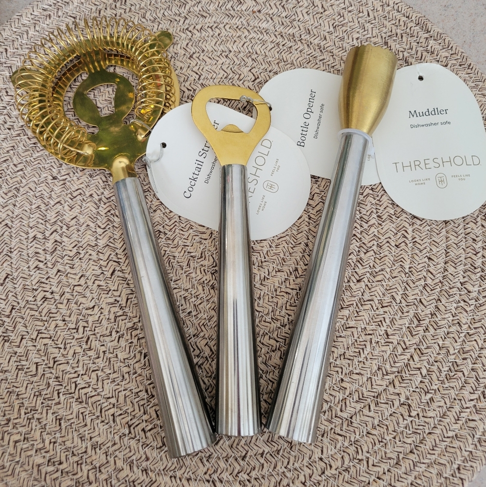 Threshold Gold and Silver Bar Tool Trio